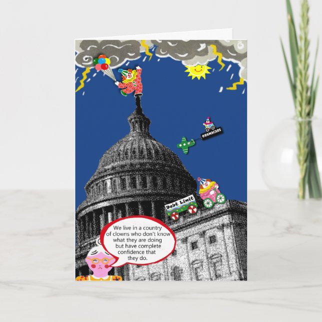 Funny political greeting card (Front)