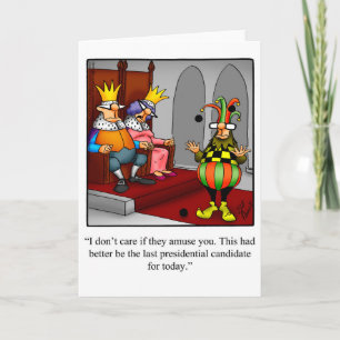 Funny Political Humour Greeting Card