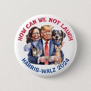 Funny Political Humour Vote for Kamala Button