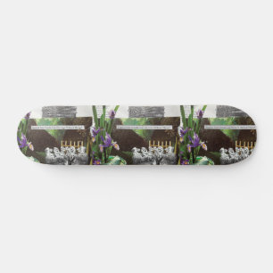 Funny Political Joke Forest Climate Change Satire Skateboard