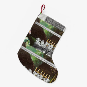 Funny Political Joke Forest Climate Change Satire Small Christmas Stocking