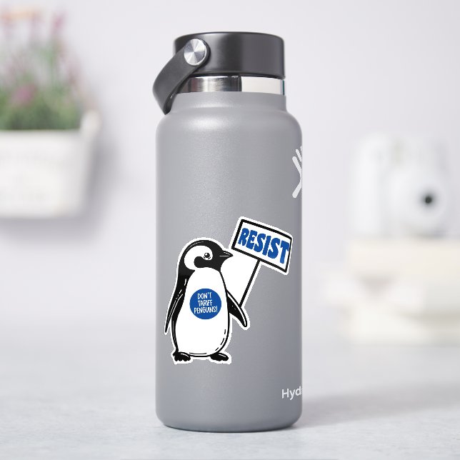 Funny Political Meme Penguin Tariff (HydroFlask)