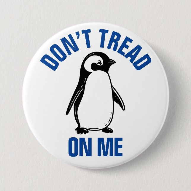 Funny Political Meme Penguin Tariff 7.5 Cm Round Badge (Front)