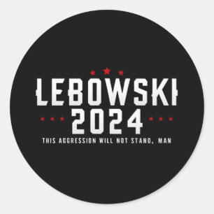 Funny Political Name Lebowski Political Classic Round Sticker