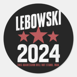 Funny Political Name Lebowski Political Election Classic Round Sticker