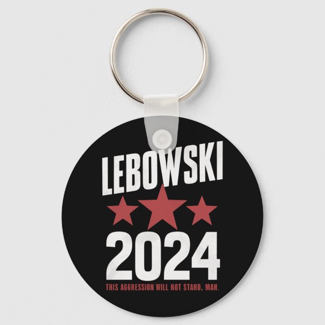 Funny Political Name Lebowski Political Election  Key Ring (Front)