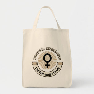 Funny Political "Proud Member Under-Baby Club" Tote Bag