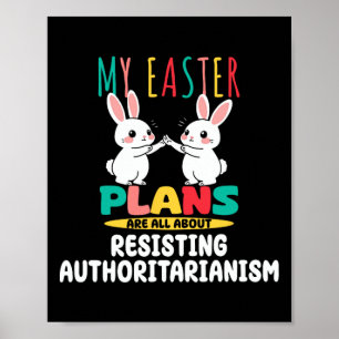 Funny Political Resist Trump Easter  Poster