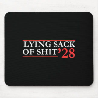 Funny political satire, lying sack of retro mouse pad