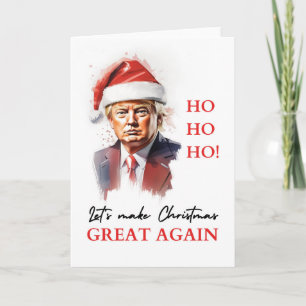Funny Political Trump Christmas Greeting Card