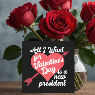 Funny Political Valentine's Day Anti Trump Holiday Card