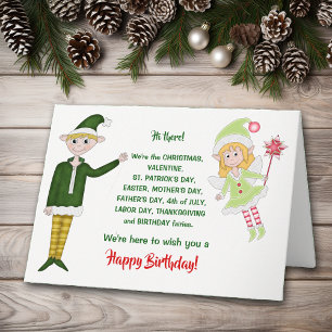 Funny Politically Incorrect Christmas Fairy Holiday Card
