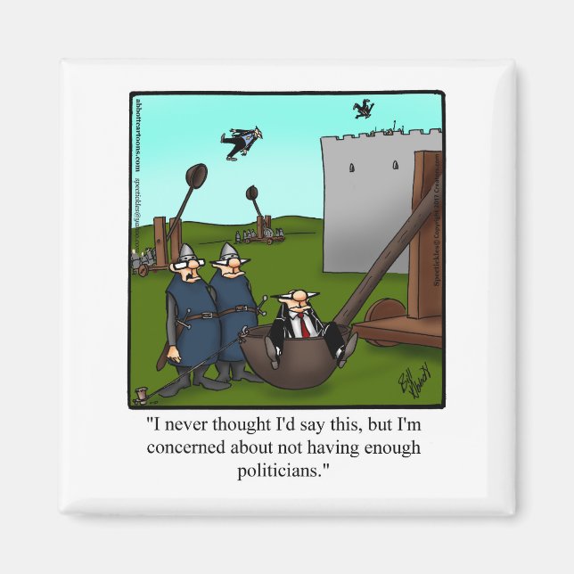 Funny Politicians Humour Magnet (Front)