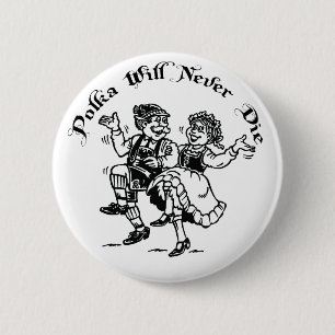 Funny Polka 6 Cm Round Badge