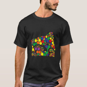 Funny Polka Dot Cat Lover Cat Polka Dot Internatio T-Shirt