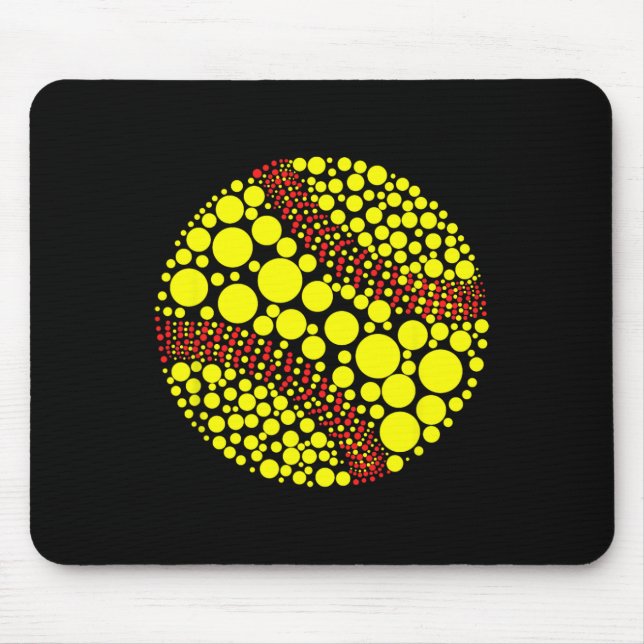 Funny Polka Dot Softll Lover Player International  Mouse Pad (Front)