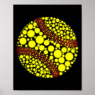 Funny Polka Dot Softll Lover Player International  Poster