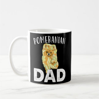 Funny Pomeranian Dad Cute Love Dogs Men Father Da Coffee Mug