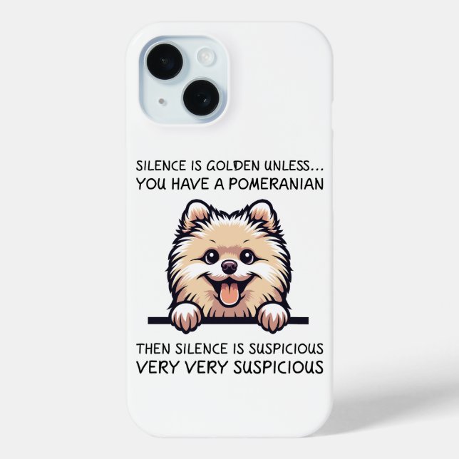 Funny Pomeranian Dog Case-Mate iPhone Case (Back)