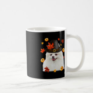 Funny Pomeranian Dog Pilgrim Hat Fall Happy Thanks Coffee Mug
