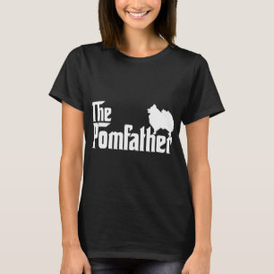 Funny Pomeranian Father Dad The Pom Father Dog Lov T-Shirt