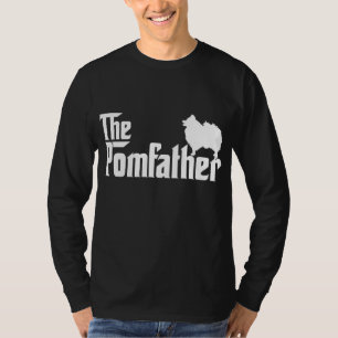 Funny Pomeranian Father Dad The Pom Father Dog Lov T-Shirt
