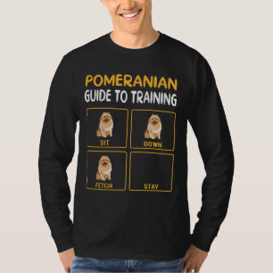 Funny Pomeranian Guide To Training Dog Obedience L T-Shirt