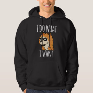 Funny Pomeranian I Do What I Want Hoodie