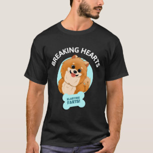 Funny Pomeranian Stealing Hearts Blasting Farts Do T-Shirt