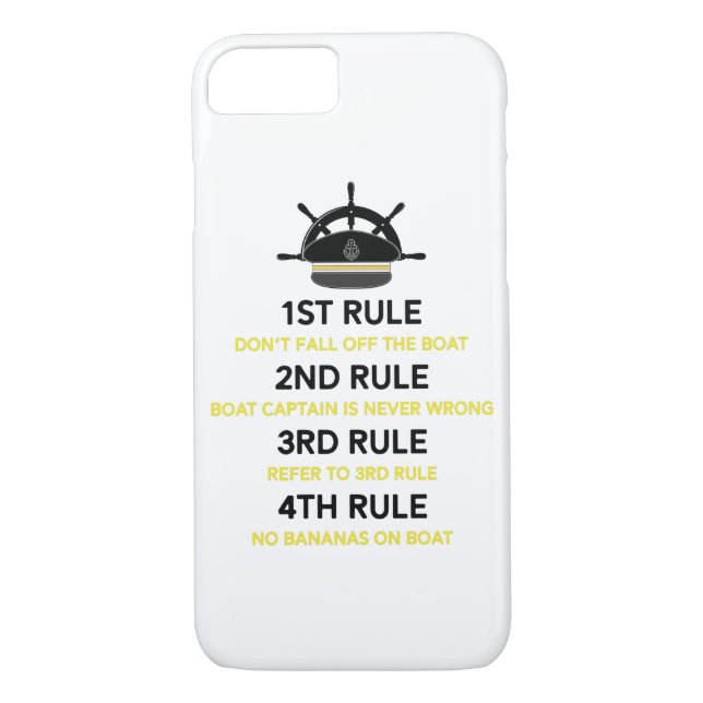 Funny Pontoon Boat Captain Gift Boating Boat Owner Case-Mate iPhone Case (Back)