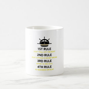 Funny Pontoon Boat Captain Gift Boating Boat Owner Coffee Mug