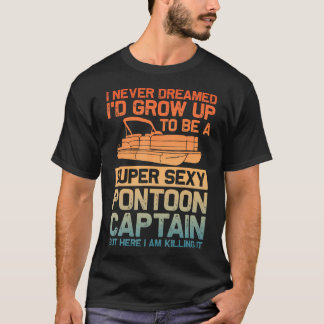 Funny Pontoon Captain Shirt For Men Pontoon Boat C