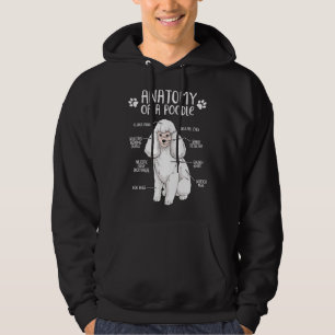 Funny Poodle Anatomy Dog Lover Gift Hoodie