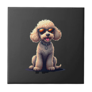 Funny Poodle Animal Lover Dogs Graphic Cute Dog Ow Ceramic Tile