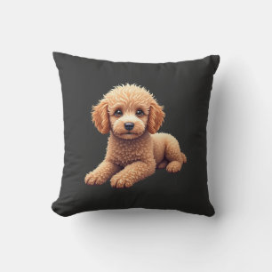Funny Poodle Animal Lover Dogs Graphic Cute Dog Ow Cushion