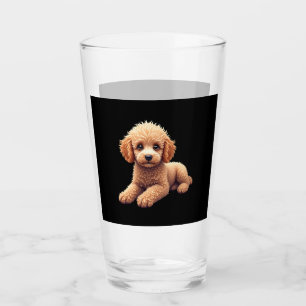 Funny Poodle Animal Lover Dogs Graphic Cute Dog Ow Glass