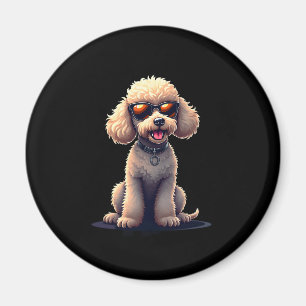 Funny Poodle Animal Lover Dogs Graphic Cute Dog Ow Magnet