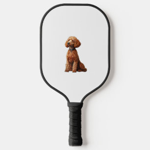Funny Poodle Animal Lover Dogs Graphic Cute Dog Ow Pickleball Paddle