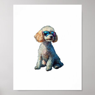 Funny Poodle Animal Lover Dogs Graphic Cute Dog Ow Poster