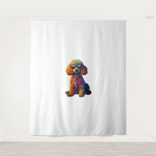 Funny Poodle Animal Lover Dogs Graphic Cute Dog Ow Tapestry