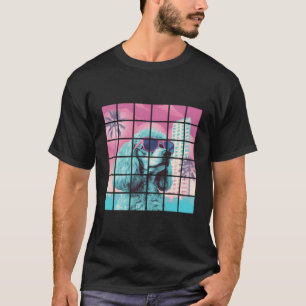 Funny Poodle Dog Cool Vaporwave Graphic T-Shirt