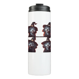 Funny Poodle Halloween Costume � Cute Dog Photoboo Thermal Tumbler