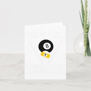 Funny Pool 9 Ball Or 8 Ball Rackem Up Billiards Card