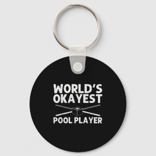 Funny Pool Art For Men Women Billiards Lover Pool Key Ring