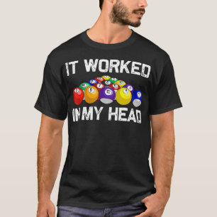 Funny Pool Art For Men Women Billiards Lover Pool T-Shirt
