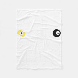 Funny Pool Billiard Aim Shoot Swear Repeat Billiar Fleece Blanket