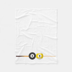 Funny Pool Billiard Aim Shoot Swear Repeat Billiar Fleece Blanket