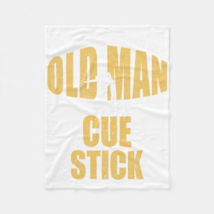 Funny Pool Billiard Player Snooker Old Man With A  Fleece Blanket