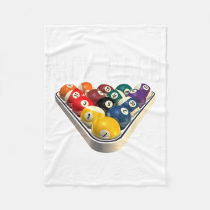 Funny Pool Billiards Nice Rack Tee Fleece Blanket