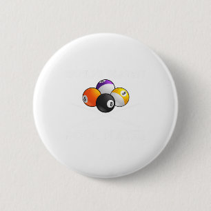 Funny Pool Design For Men Women Billiards Lover Po 6 Cm Round Badge